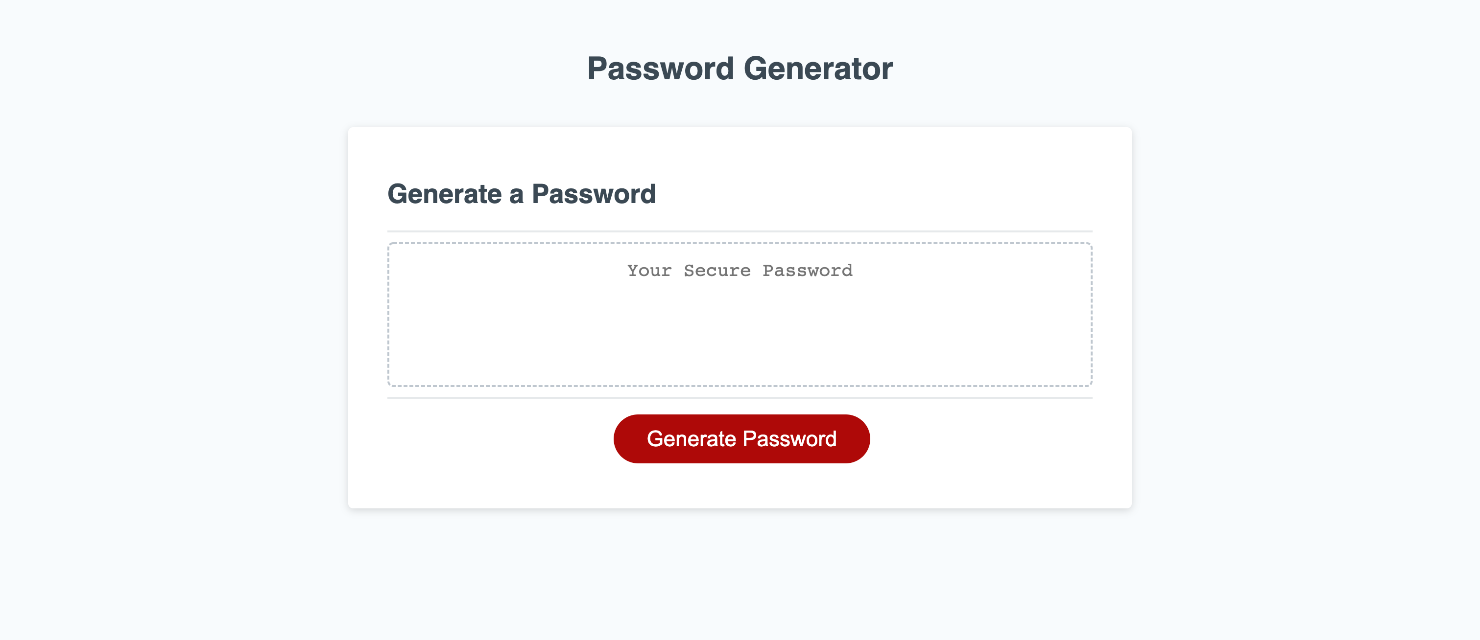 Password Generator